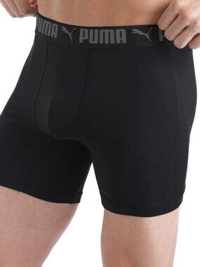 NWOT Puma Men's XL Performance Boxer Briefs 5-Pack Black/Navy/Gray Polyester